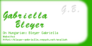 gabriella bleyer business card